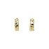 Double-sided Round Earrings made of Combination Gold