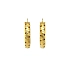 Gold Round Earrings
