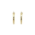 Gold Round Earrings
