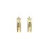 Gold Round Earrings