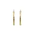 Gold Round Earrings