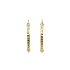 Gold Round Earrings