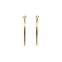 Gold Round Earrings