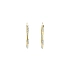 Round Earrings made of Combination Gold