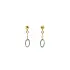 Earrings made of Combination Gold