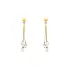 Gold Combination dangle earrings