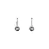 Elegant White Gold Earrings with Zirconia