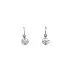 Children's Earrings with White Gold Zircons