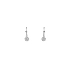 Earrings with White Gold Zircons