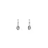 Earrings with White Gold Zircons