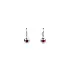 White Gold Ruby Earrings