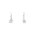 Earrings with White Gold Zircons