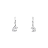 Earrings with White Gold Zircons