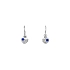 Children's Earrings with Sapphires in White Gold