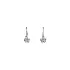 Children's Earrings with White Gold Zircons