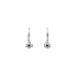 Elegant gold four-leaf earrings with emerald
