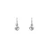 Children's Earrings Hearts in White Gold