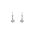 Gold Earrings Quatrefoil with Zircons