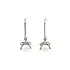 Elegant White Gold Earrings with Pearls and Zirconia