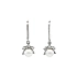 Elegant White Gold Earrings with Pearls and Zirconia