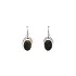 Elegant White Gold Earrings with Tiger Eye