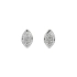 White Gold Earrings with Zircons and French Clasp