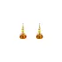 Gold Earrings with Zircons