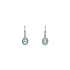 White Gold Earrings with Blue Topaz and Zircons