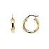 Elegant Yellow Gold Hoop Earrings