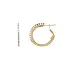 Gold Hoop Earrings with Zirconia