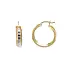 Elegant Two-Tone Gold Hoop Earrings
