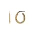 Elegant Yellow Gold Hoop Earrings with Delicate Pattern