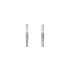 Round Earrings with White Gold Zircons