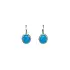 White Gold Earrings with Turquoise