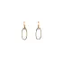 Gold Earrings with Opal