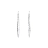 White Gold Round Earrings