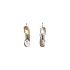 Round Earrings made of Combination Gold