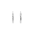White Gold Round Earrings
