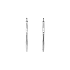White Gold Round Earrings