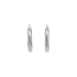 White Gold Round Earrings