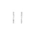 White Gold Round Earrings