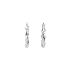White Gold Round Earrings