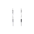 White Gold Round Earrings