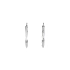 White Gold Round Earrings