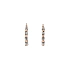 Round Earrings made of Combination Gold