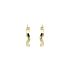 Gold Round Earrings