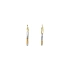 Round Earrings made of Combination Gold