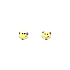 Gold Earrings with Smiling Motif for Joyful Moments