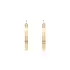 Gold Round Earrings