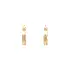 Gold Round Earrings